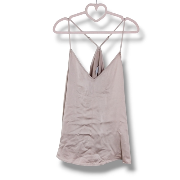 NWT SPANX Satin V-Neck Racerback Cami $68 - Picture 3 of 7